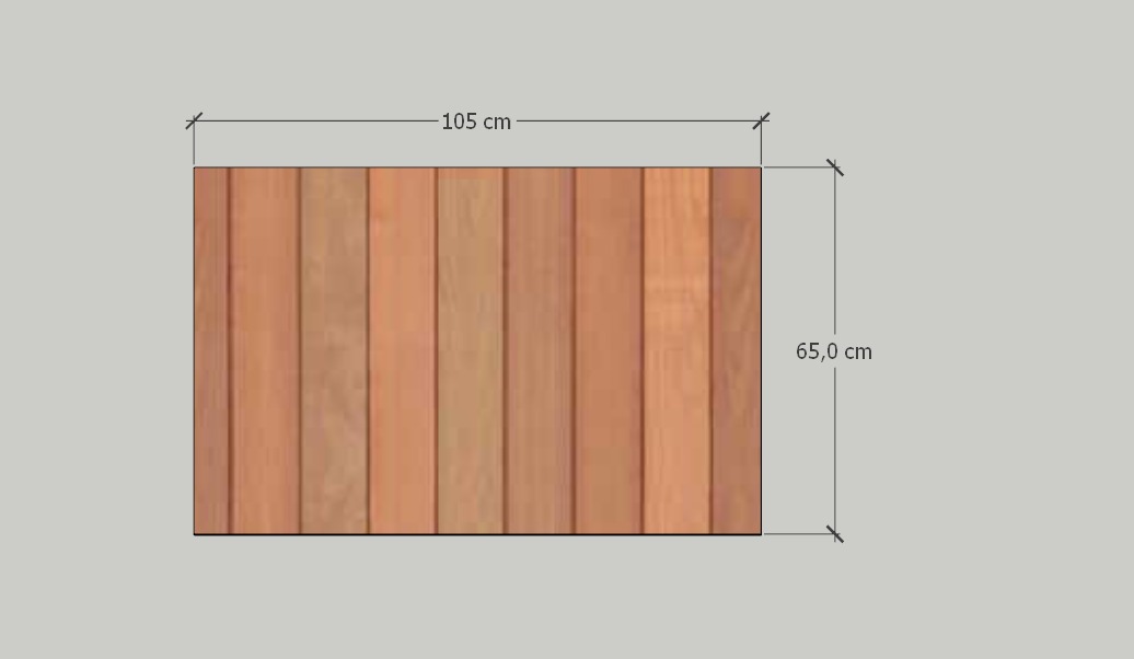 Penutup WPC Decking buka tutup (<1m2)