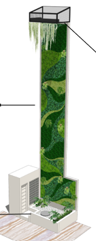 artificial vertical garden