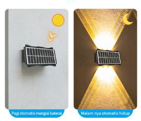 Lampu Dinding Outdoors Tenaga Matahari Panel Surya Outdoor